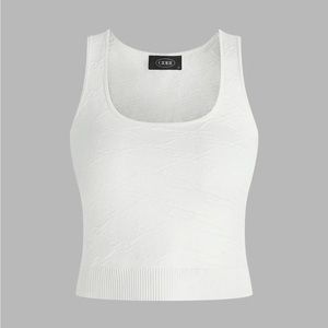 Solid Texture Rib Knit Tank Top